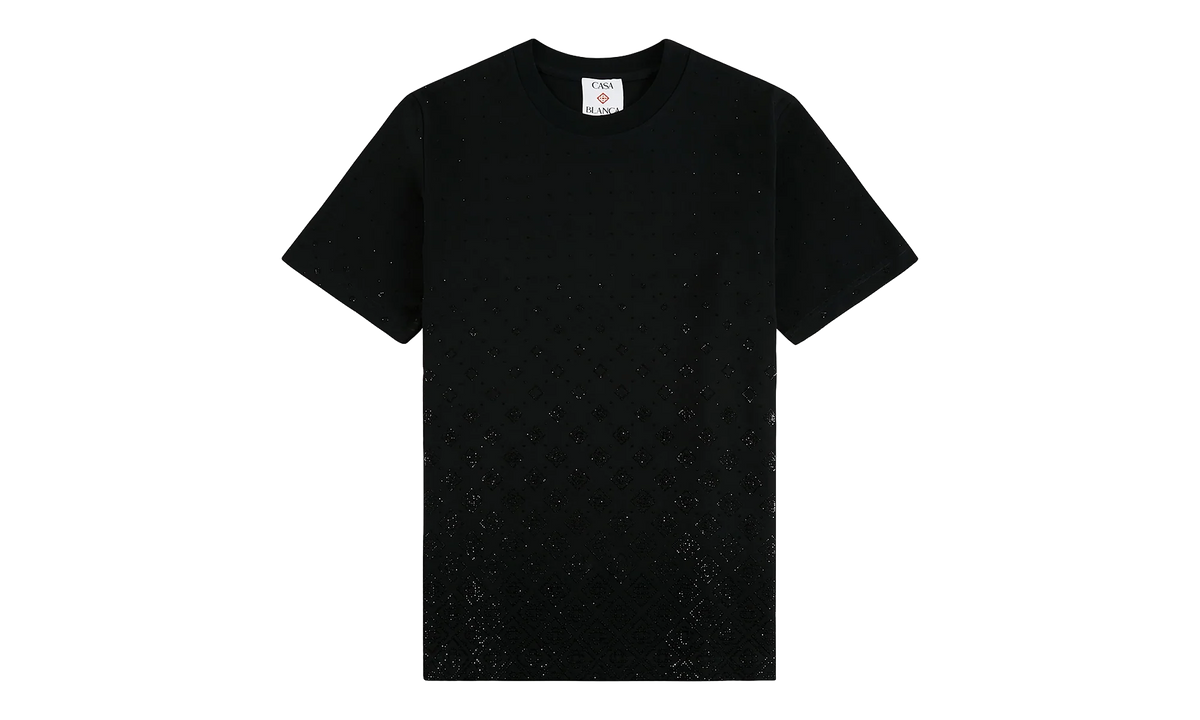 Crystal Monogram Logo Short Sleeve T‑Shirt "Black" M P26 JTS 001 10