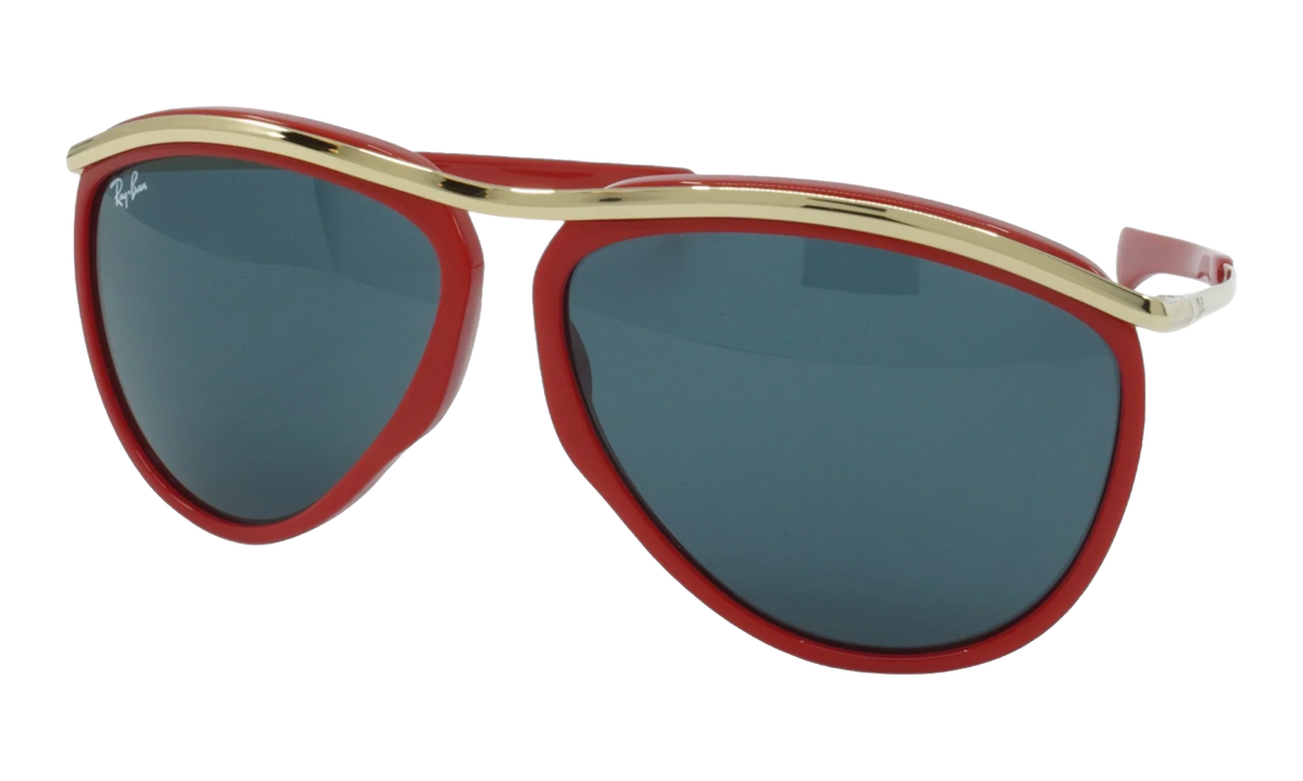 AVIATOR OLYMPIAN SUNGLASSES "POLISHED RED" RB2219-1243R5_59