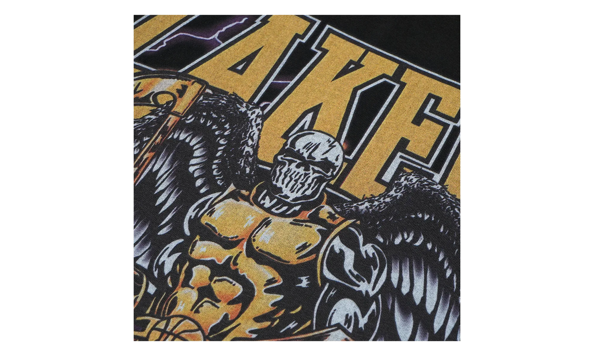 Angel of The City Lakers Short Sleeve Tee "Black" 201NBABLK815M