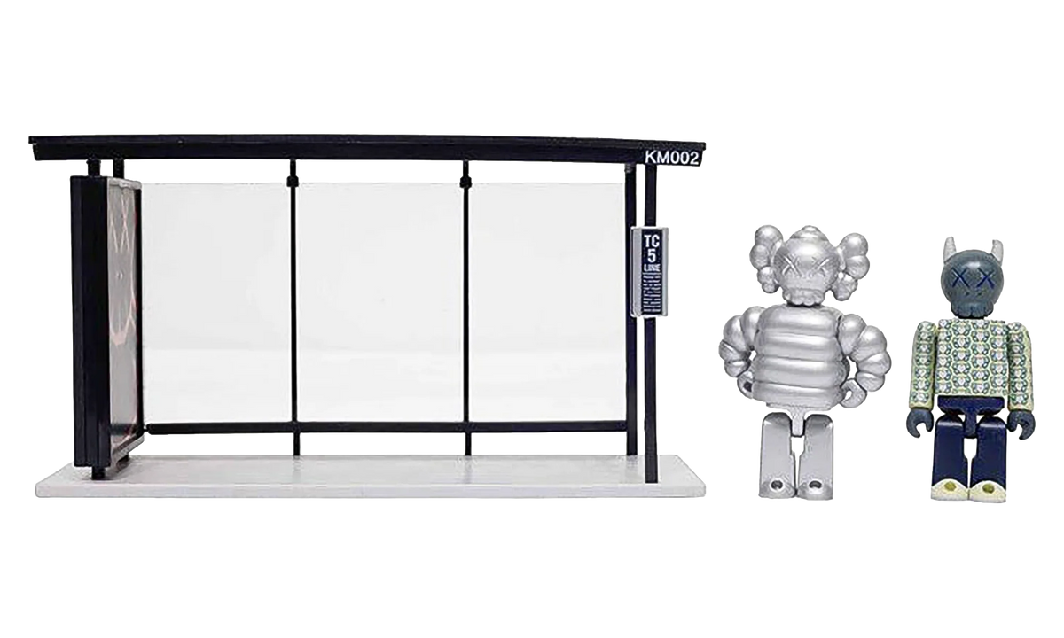 Medicom Bus Stop Series Volume 3 Vinyl Toy "Silver / Green" KAWS202468