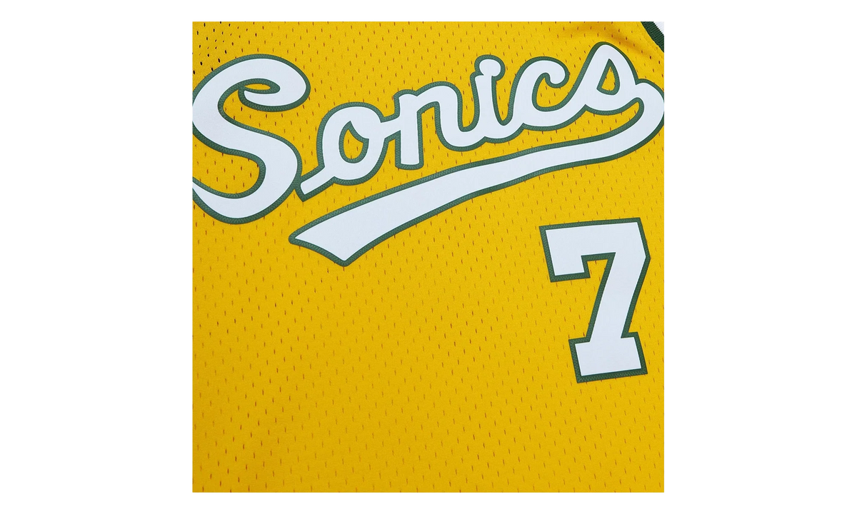NBA Hardwood Classics Jersey "2003 Seattle Supersonics Rashard Lewis - Yellow" SMJY6203 SSU03RLIYELL