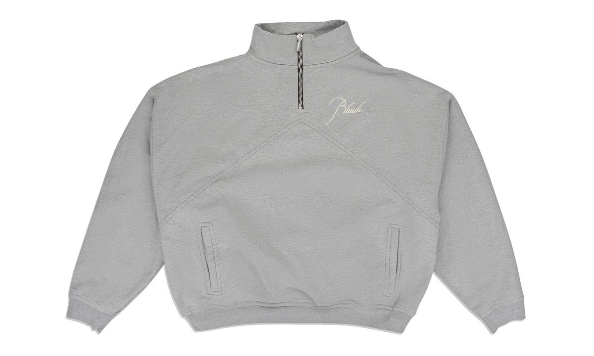Script Logo Quarter Zip "Grey" RHDMTPS0107 GRY