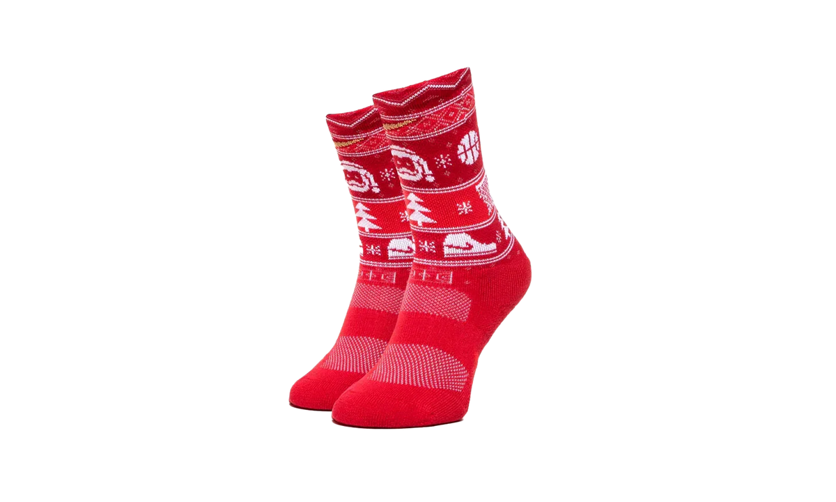 ELITE CHRISTMAS CREW SOCKS GYM "Red/White/Club Gold" SX7866 687