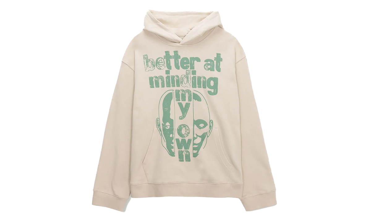 Better At Minding My Own Pullover Hoodie "Taupe" HTG260165 TAUP
