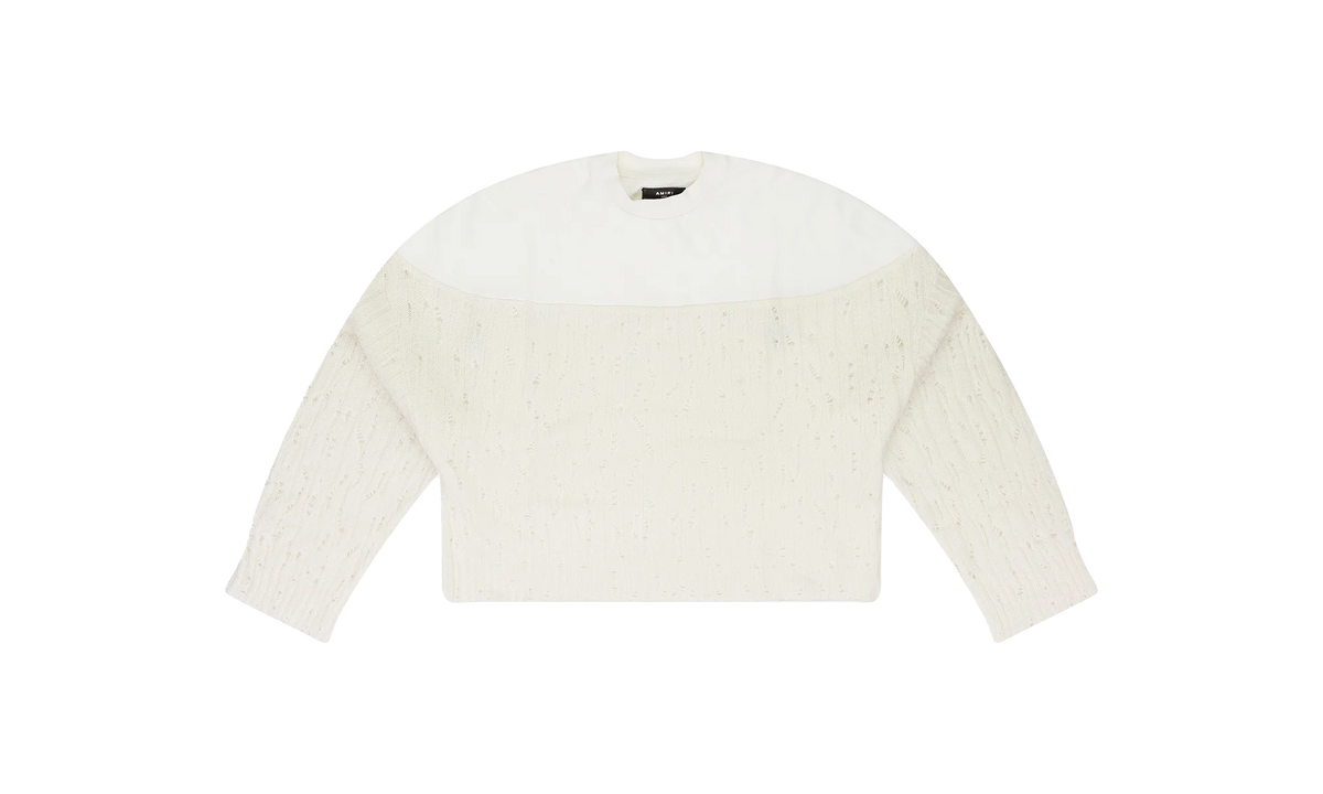 Drop Needle Crewneck Wmns "Cream" PS22WKL005_ALABASTER