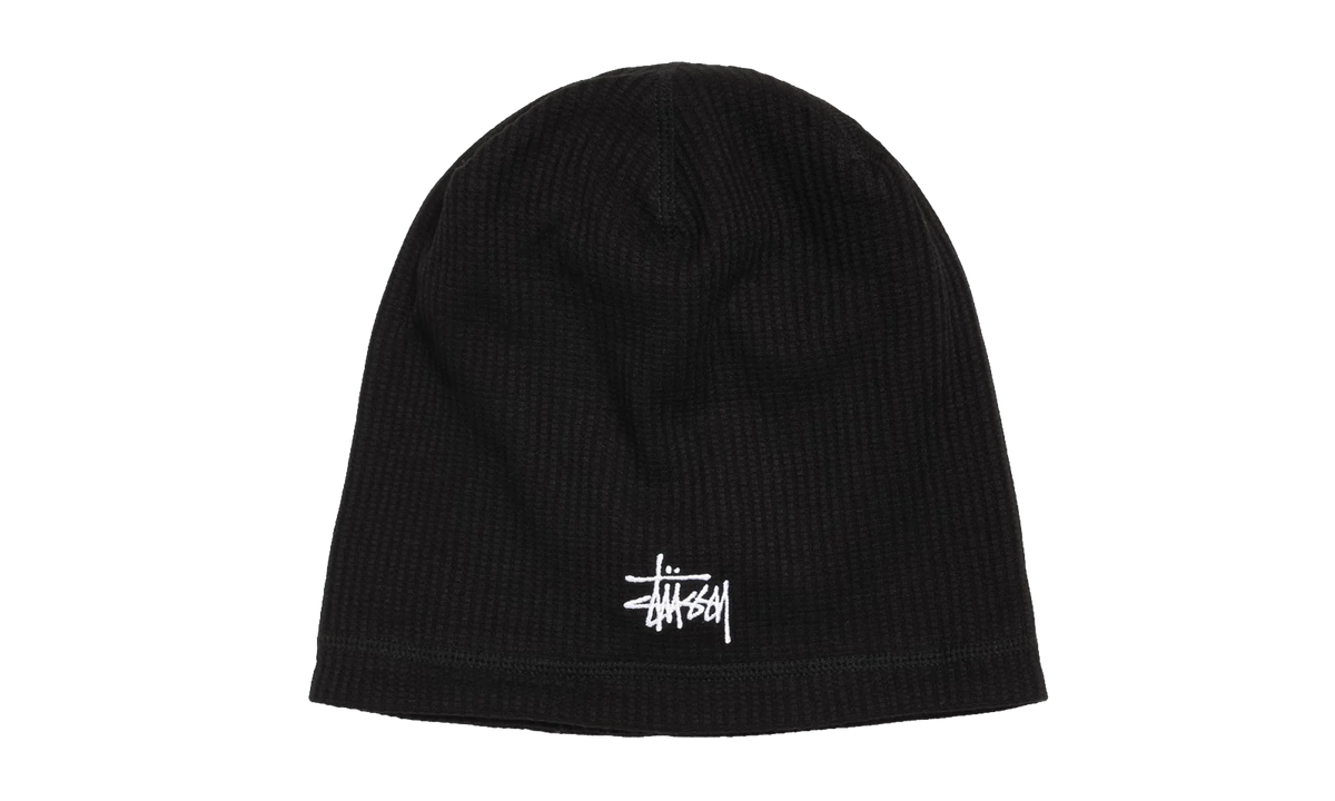 WAFFLE SKULLCAP "Black" STUS354