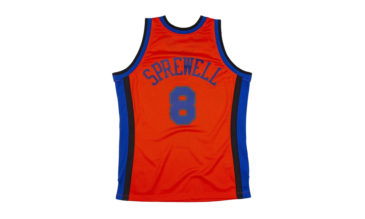 NBA Latrell Sprewell Reload Swingman Jersey "1998 New York Knicks - Orange" SMJYCP19287 NYKORAN98LSP