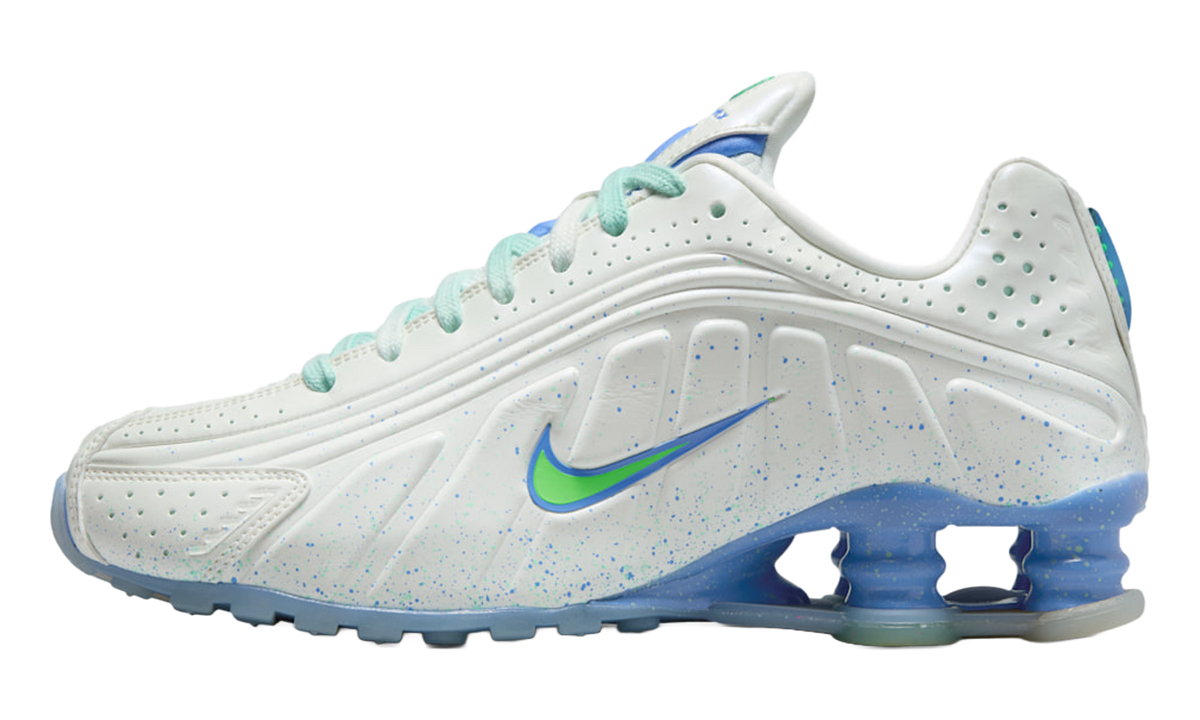 Shox R4 WMNS"Summit White/ Royal Pulse/ Mint Foam/ Green Strike" IH2343 100