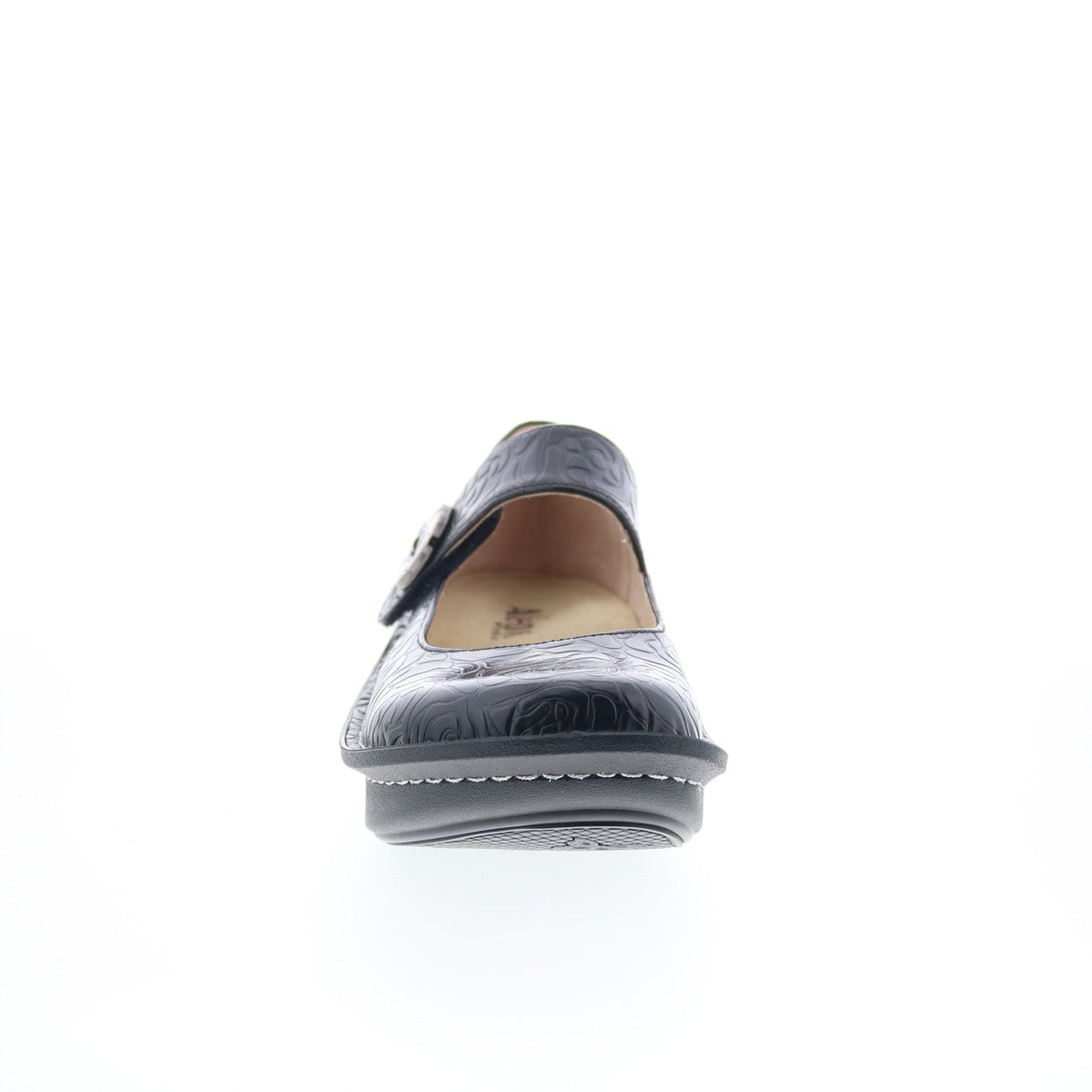 Alegria Paloma PAL-531 Womens Black Leather Slip On Mary Jane Flats Shoes