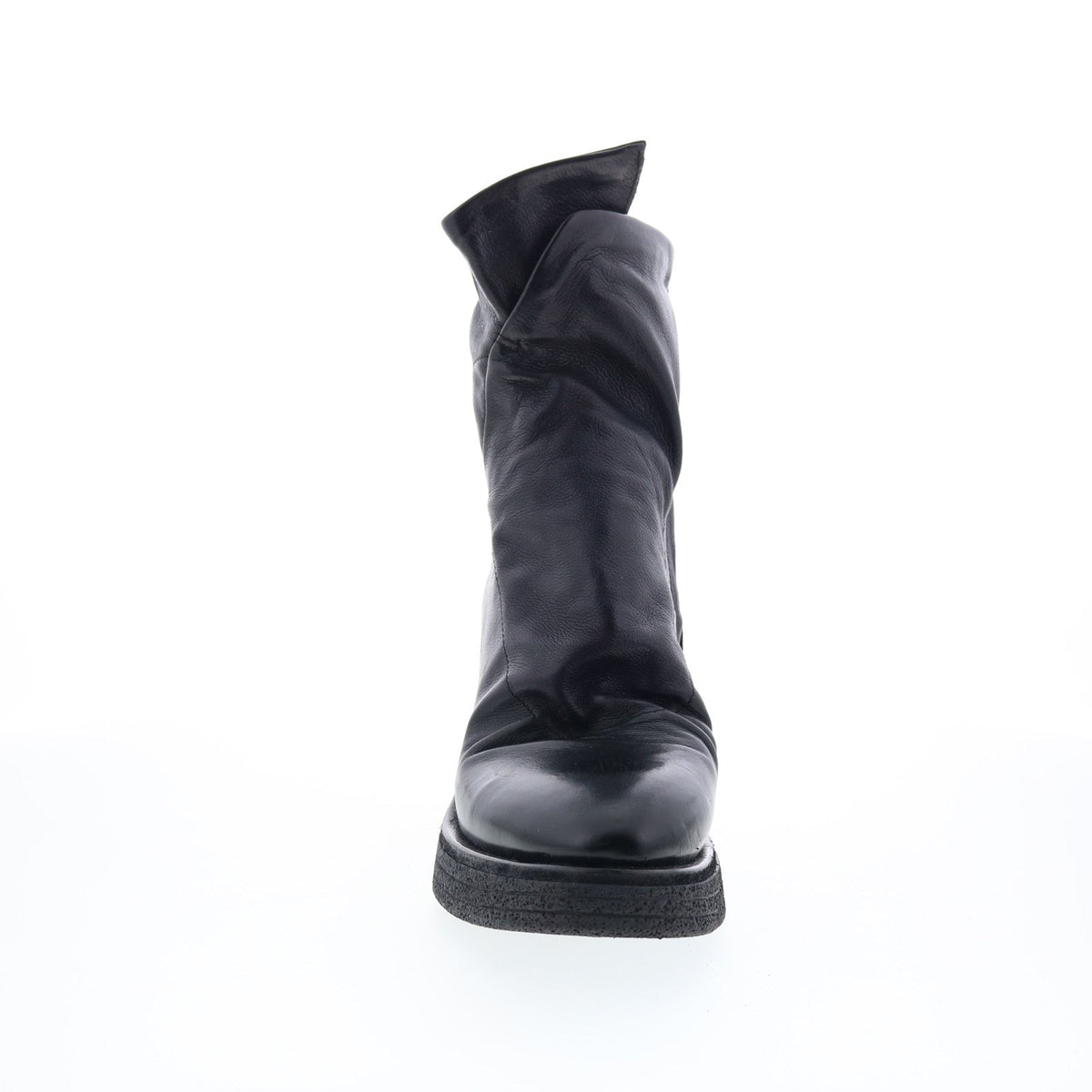 Tremont Womens Black Leather Zipper Casual Dress Boots