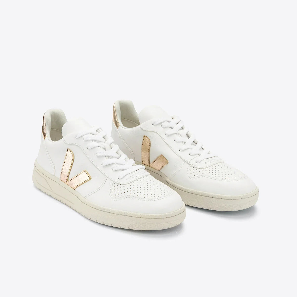 Women's V-10 Leather in White Platine