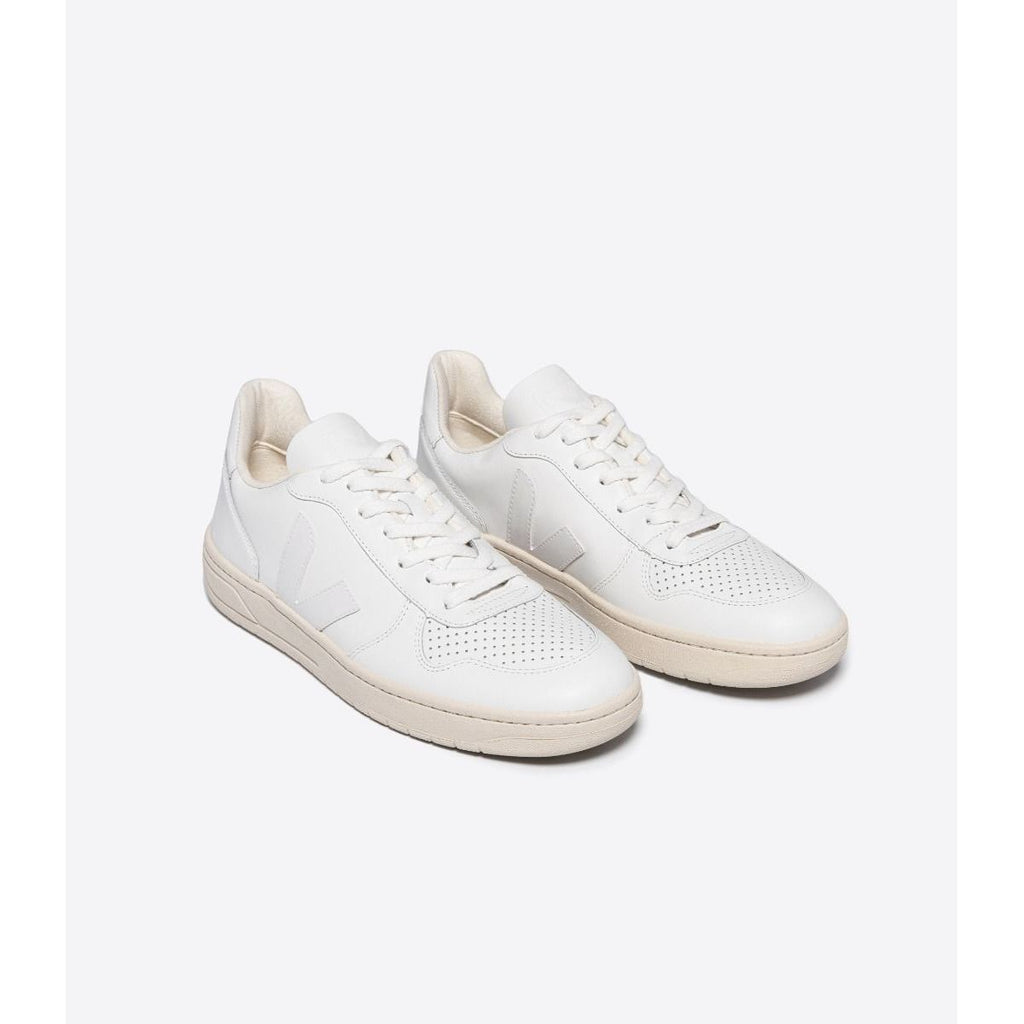 Women's V-10 Leather Sneaker in White